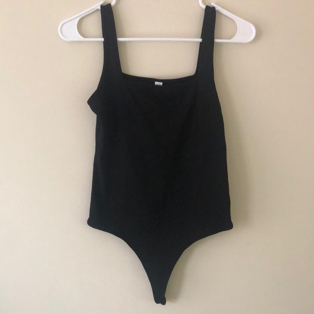 Nordstrom Black Thong Bodysuit